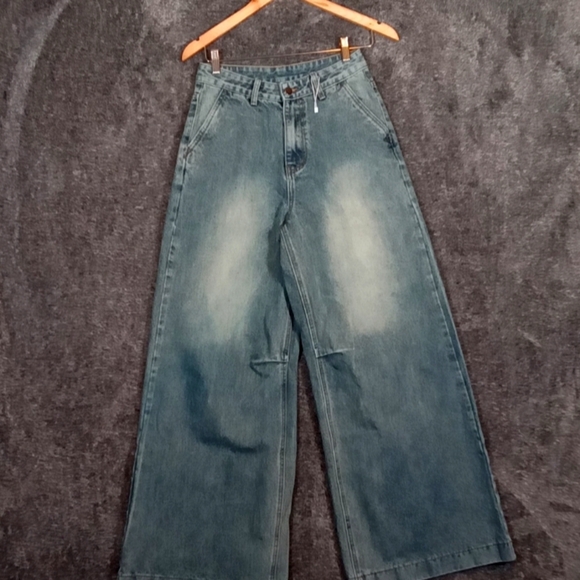 Musera streetware super wide leg goth women's pants size 25 - Picture 3 of 6